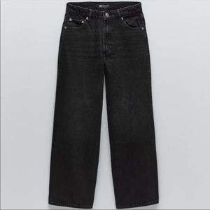 ZARA Cropped wide leg jeans